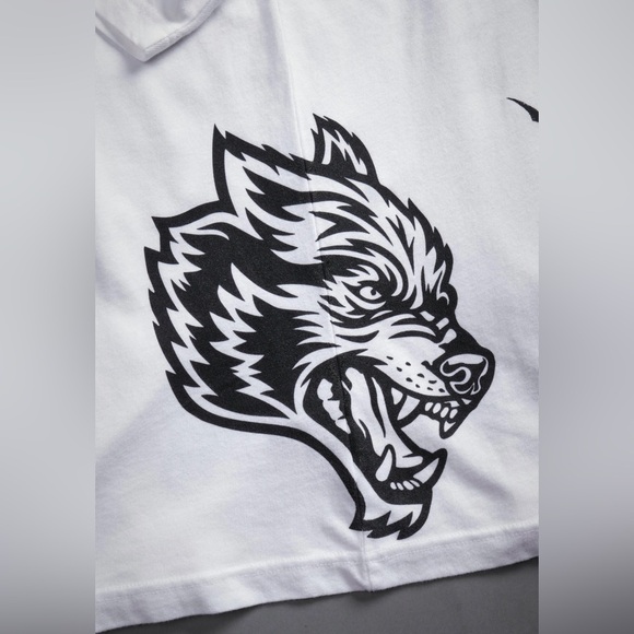 KNIGHT FALL "PREMIUM" OVERSIZED TEE  IN WHITE - Picture 2 of 8